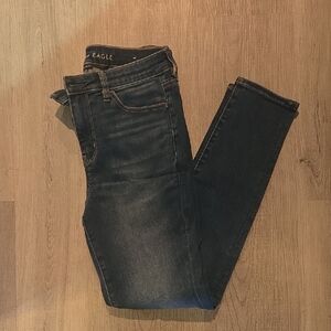 American Eagle Outfitters Dark Blue Skinny Jeans